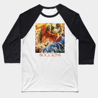 Simultaneous Visions (1912) by Umberto Boccioni Baseball T-Shirt